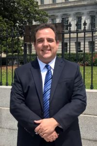 2017 Photo of VFI Advisory Task Force leader Bill Hole in front of the White House grounds