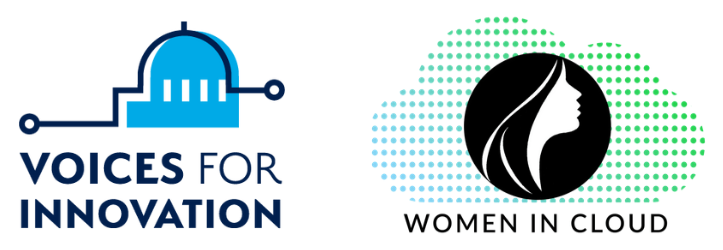 Voices for Innovation and Women in Cloud logos